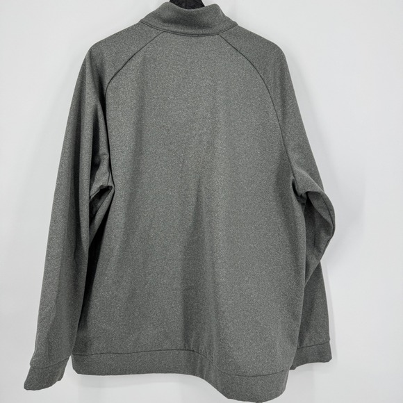 Nike Dri Fit Mens Pullover Sweatshirt Gray 1/4 Zip Long Sleeve XXL - Picture 2 of 8